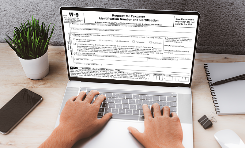 Request Form W-9 Online